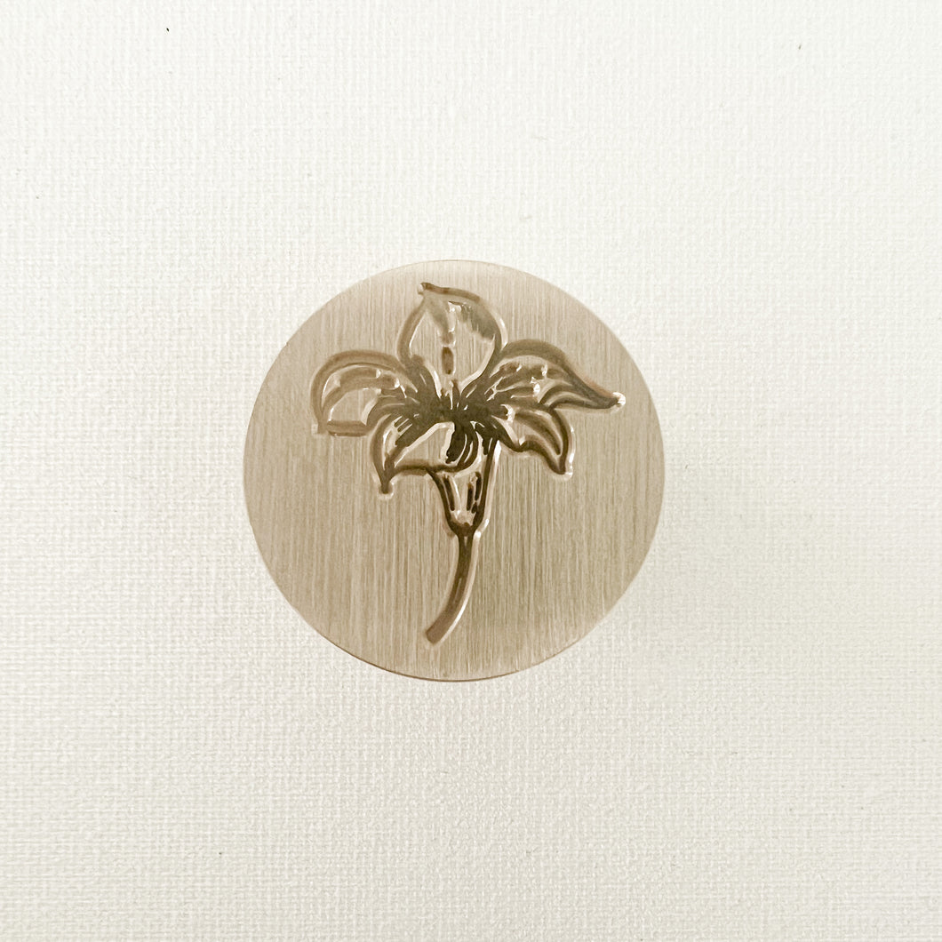 Fleur - Sello de 2.5 cm